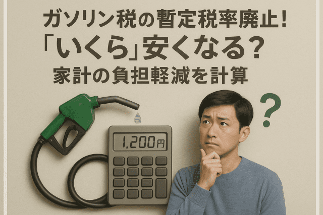 ガソリン税の暫定税率廃止！