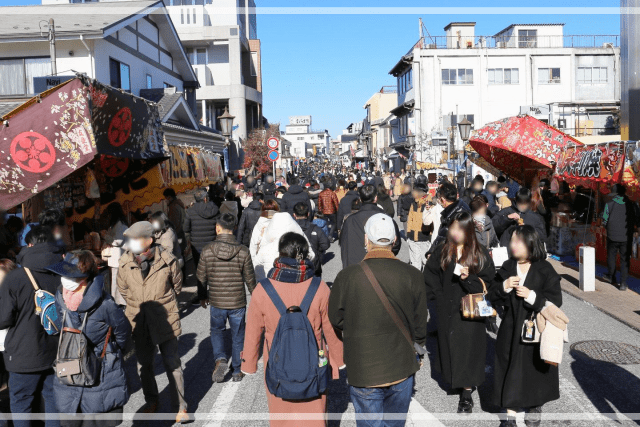 成田山初詣の屋台