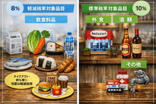 「軽減税率8%」