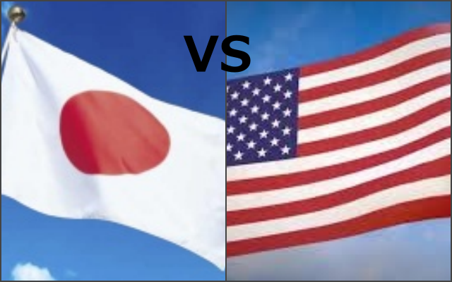 日本VSアメリカ